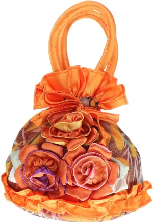KESYOO Lace Women's Bag Flower Shape Evening Tote Bucket Bag for Women Fashion Handbag Easy Clean