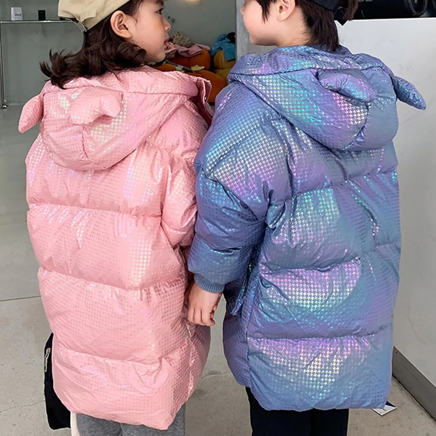 Kids Toddler Baby Girls Boys Winter Warm Thick Solid Cotton Long Sleeve Padded Jacket Coat Clothes Boys Coat 7