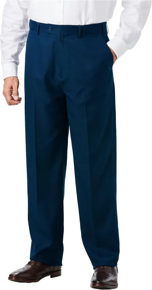 KingSize Men's Big & Tall Easy Movement Plain-Front Expandable Dress Pants