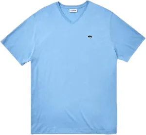 Lacoste Men's Tall Fit Ribbed V-Neck Cotton T-Shirt