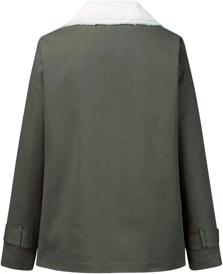 LCMTWX Women's Coats Basic Long Jacket Coat Single Breasted Long Sleeve Plus Size Outwear Coat Jacket with Coat for Women