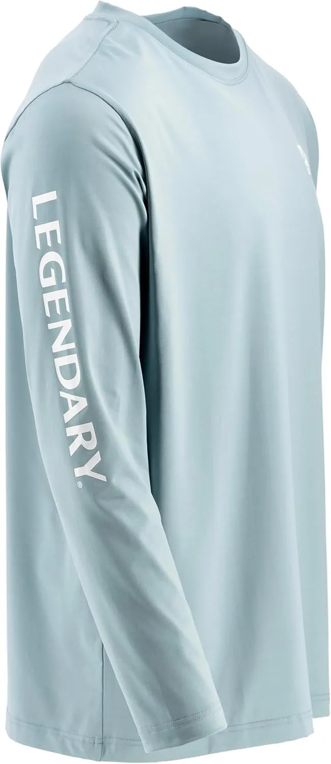 Legendary Whitetails Men's UPF 50  Uv Sun Protection Moisture Wicking Long Sleeve T-Shirt