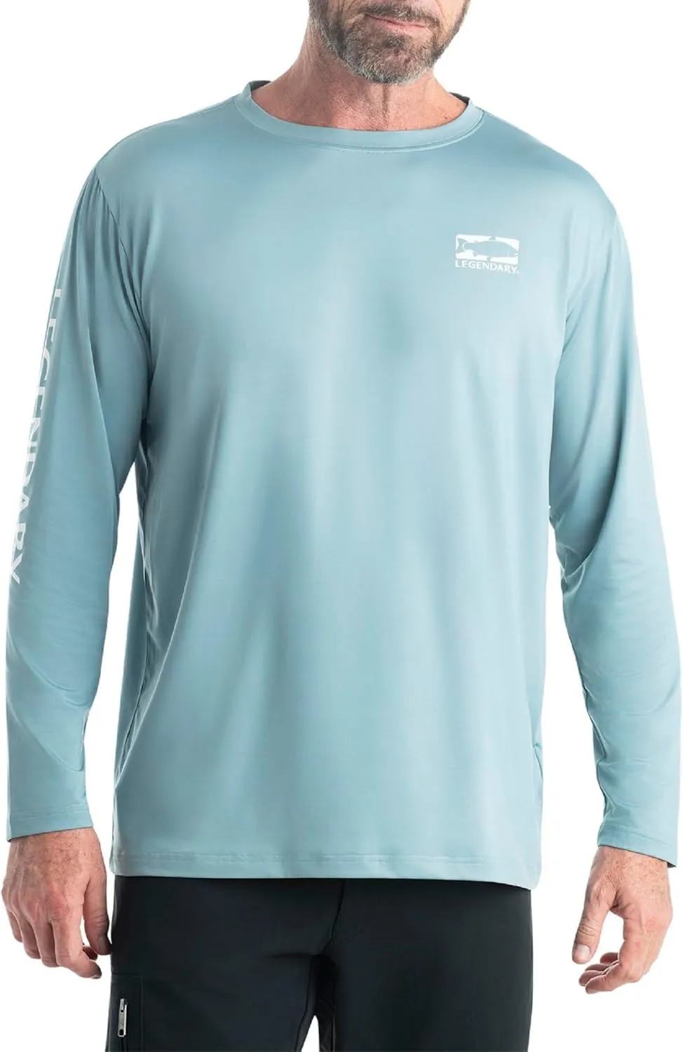 Legendary Whitetails Men's UPF 50  Uv Sun Protection Moisture Wicking Long Sleeve T-Shirt