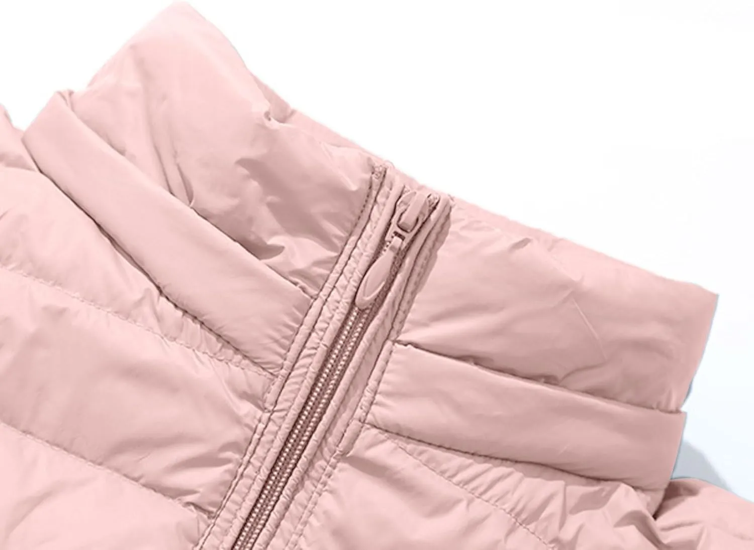 Lightweight Jackets For Women With Hood Long Sleeve Trendy Zip Solid Color Down Coat Winter Warm Casual Puffer Jacket