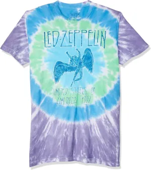 Liquid Blue Unisex-Adult Standard Led Zeppelin Ramble on Swan Song Ss Tee