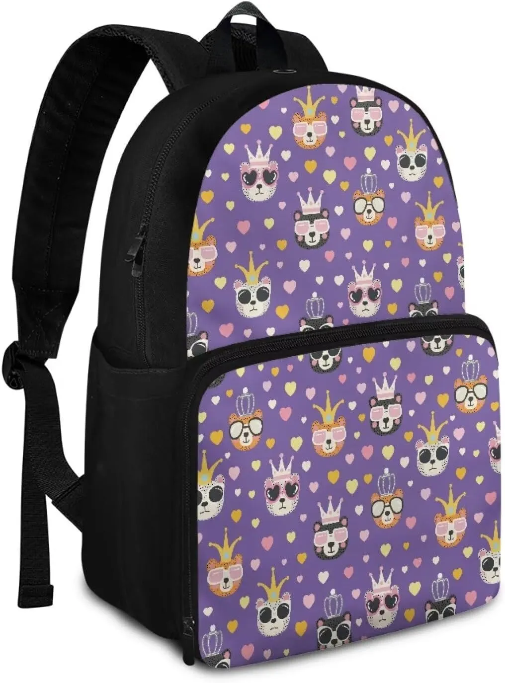 Lunch Shoulder Bag for Primary Kids-Bear King 2-in-1 Backpack Insulated Cooler,with Lunch Compartment and Backpack Handle,Water Resistant Easy Clean for Camping School