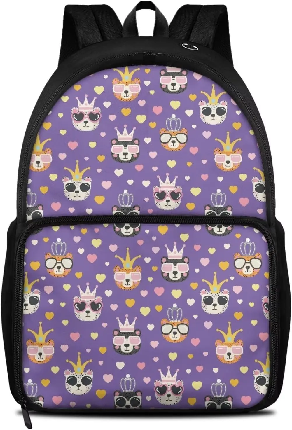 Lunch Shoulder Bag for Primary Kids-Bear King 2-in-1 Backpack Insulated Cooler,with Lunch Compartment and Backpack Handle,Water Resistant Easy Clean for Camping School
