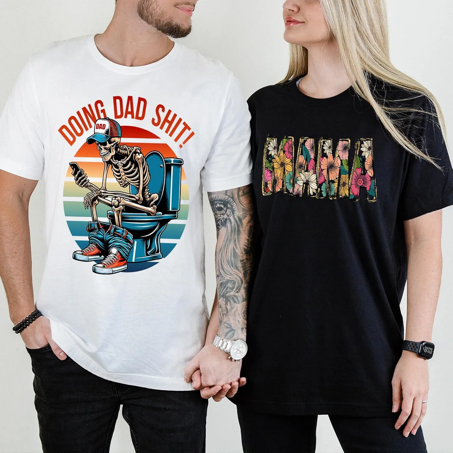 Mama Floral Graphic Tee - Cute Boho Motherhood T-Shirt for Moms, Aesthetic Flower Print Casual Outfit