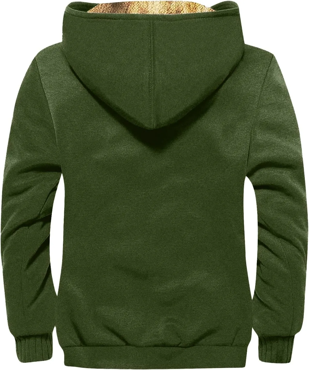 Men Winter Sherpa Lined Jacket Heavyweight Fleece Warm Trucker Hoodies Coat Big And Tall Jackets For Men Hoodie