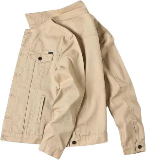 Men's and Women's Casual Denim Jacket Spring and Autumn Men's Lapel Jacket Tops