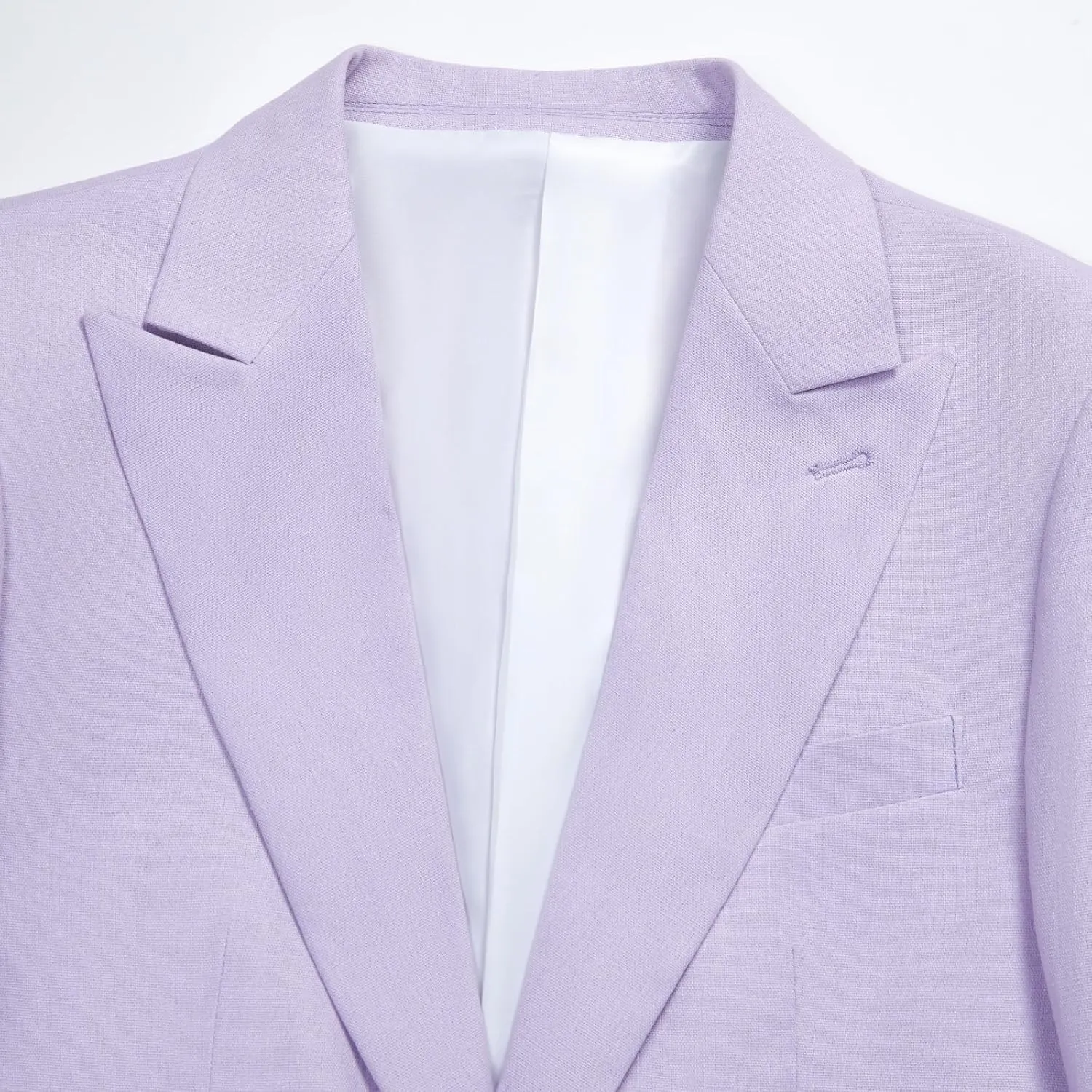 Mens Casual Sport Coat Blazer Linen Slim Fit Business Jacket One Button Travel Blazer Suit Jacket