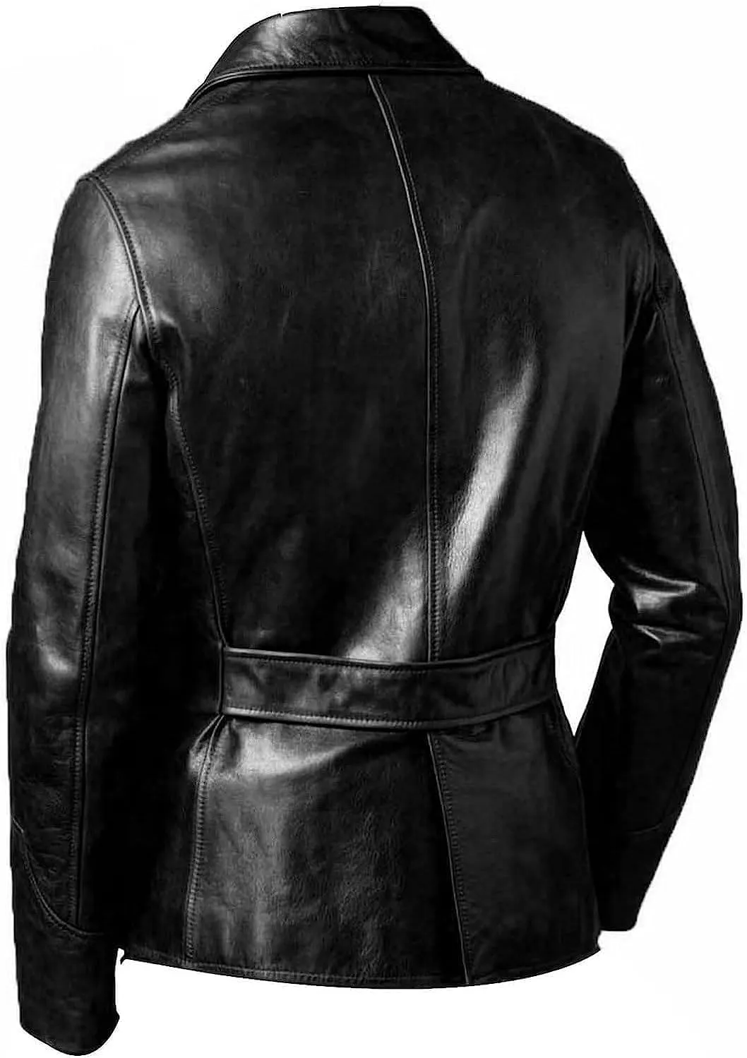 Mens Leather Blazer  Lambskin Leather Blazer Men Genuine Leather Jacket Blazers - Men's Real Leather Sport Coat