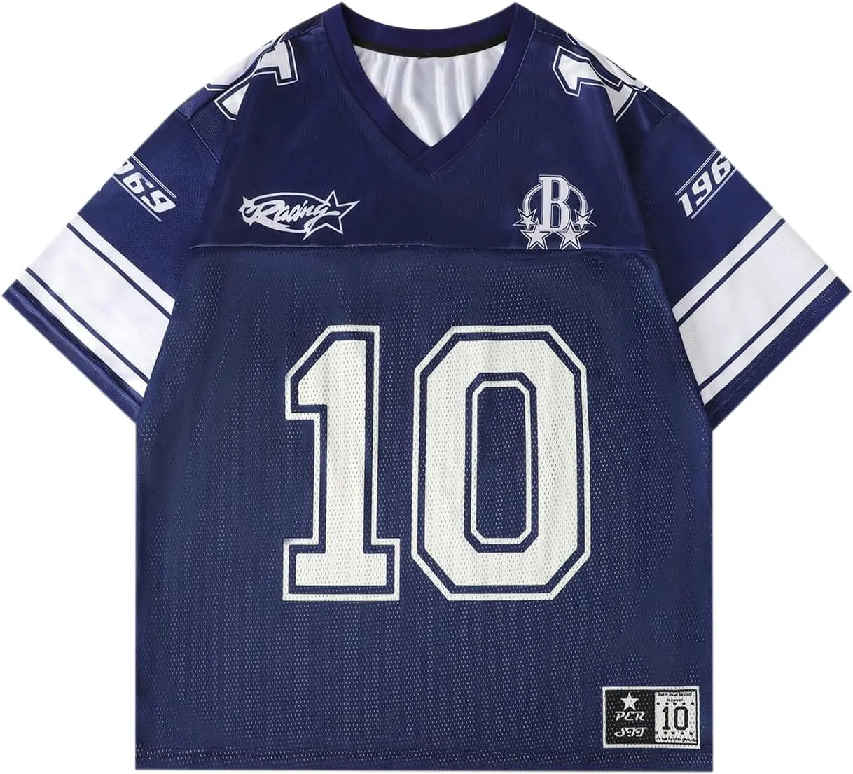 Men's Number Graphic Jersey Shirts Y2K Graphic Short Sleeve Streetwear Tee Shirt Top
