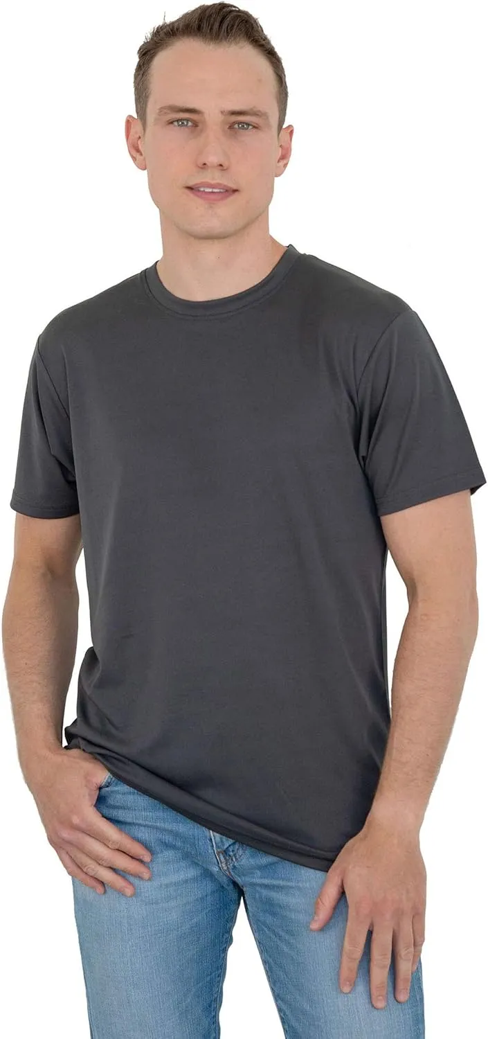 Men's Performance T-Shirts  Short Sleeve Dry Comfort Moisture Wicking Crewneck Solid Active Athletic Tops