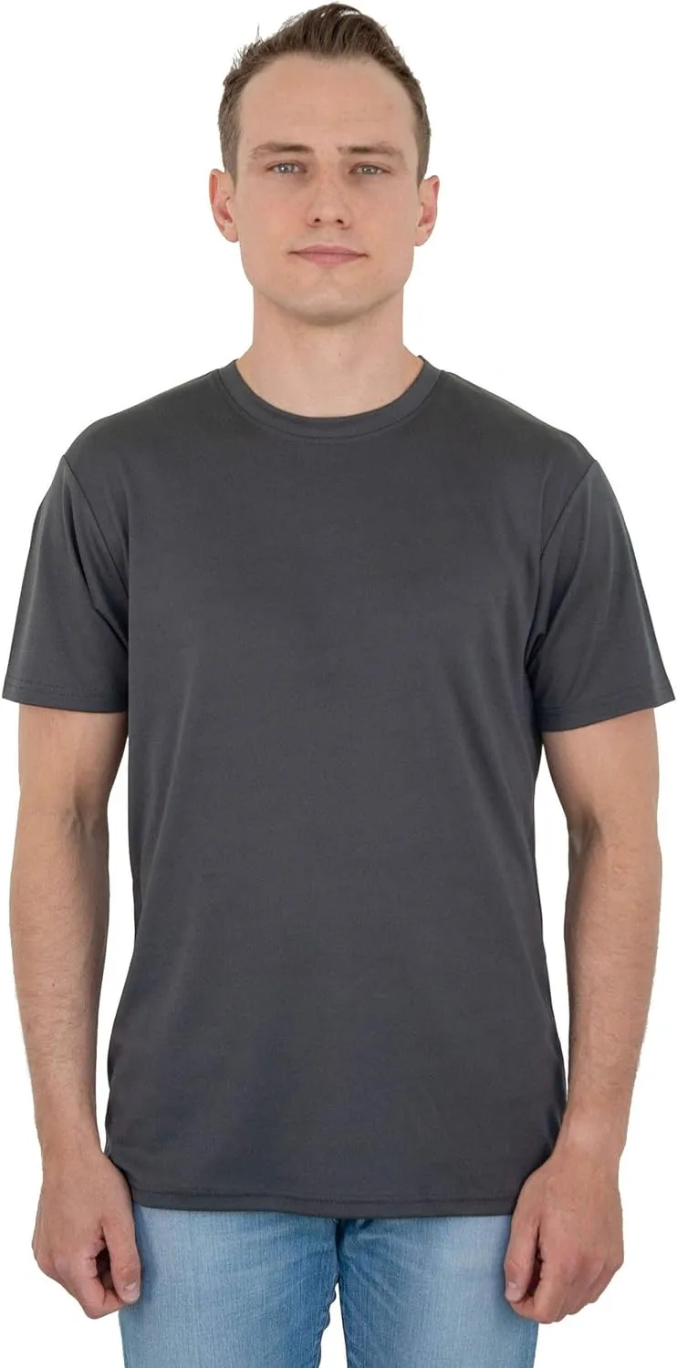Men's Performance T-Shirts  Short Sleeve Dry Comfort Moisture Wicking Crewneck Solid Active Athletic Tops