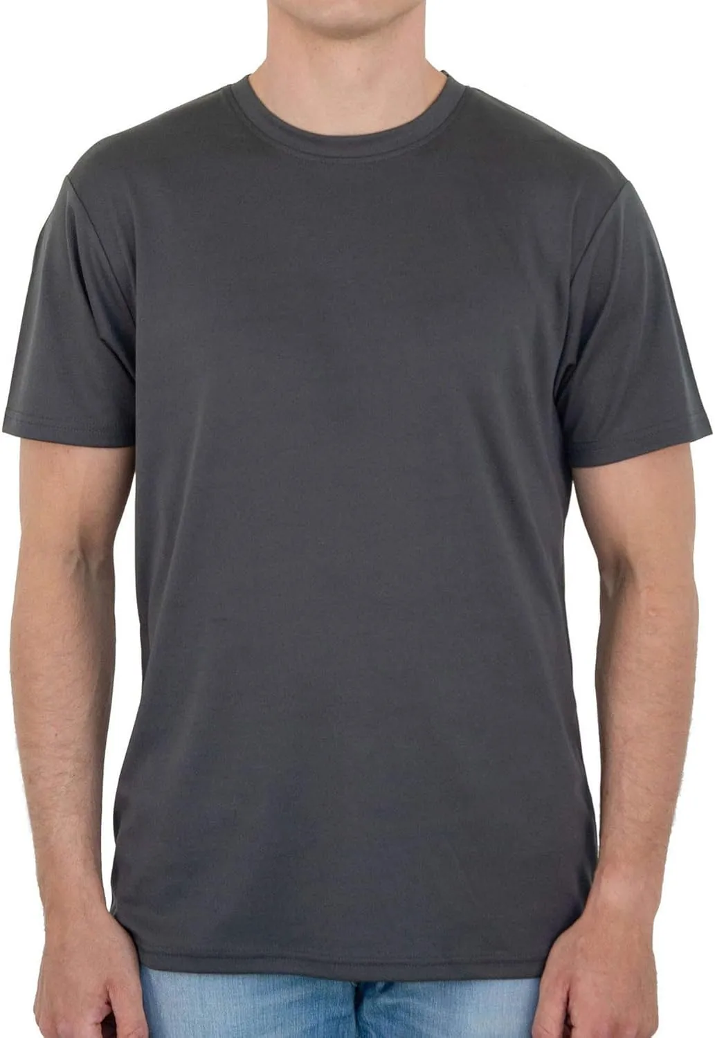 Men's Performance T-Shirts  Short Sleeve Dry Comfort Moisture Wicking Crewneck Solid Active Athletic Tops