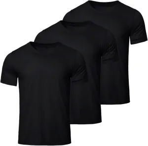 Mens T-Shirts Short Sleeve Stretch Moisture-Wicking Crewneck Cotton Shirt for Man Athletic Running Gym Workout