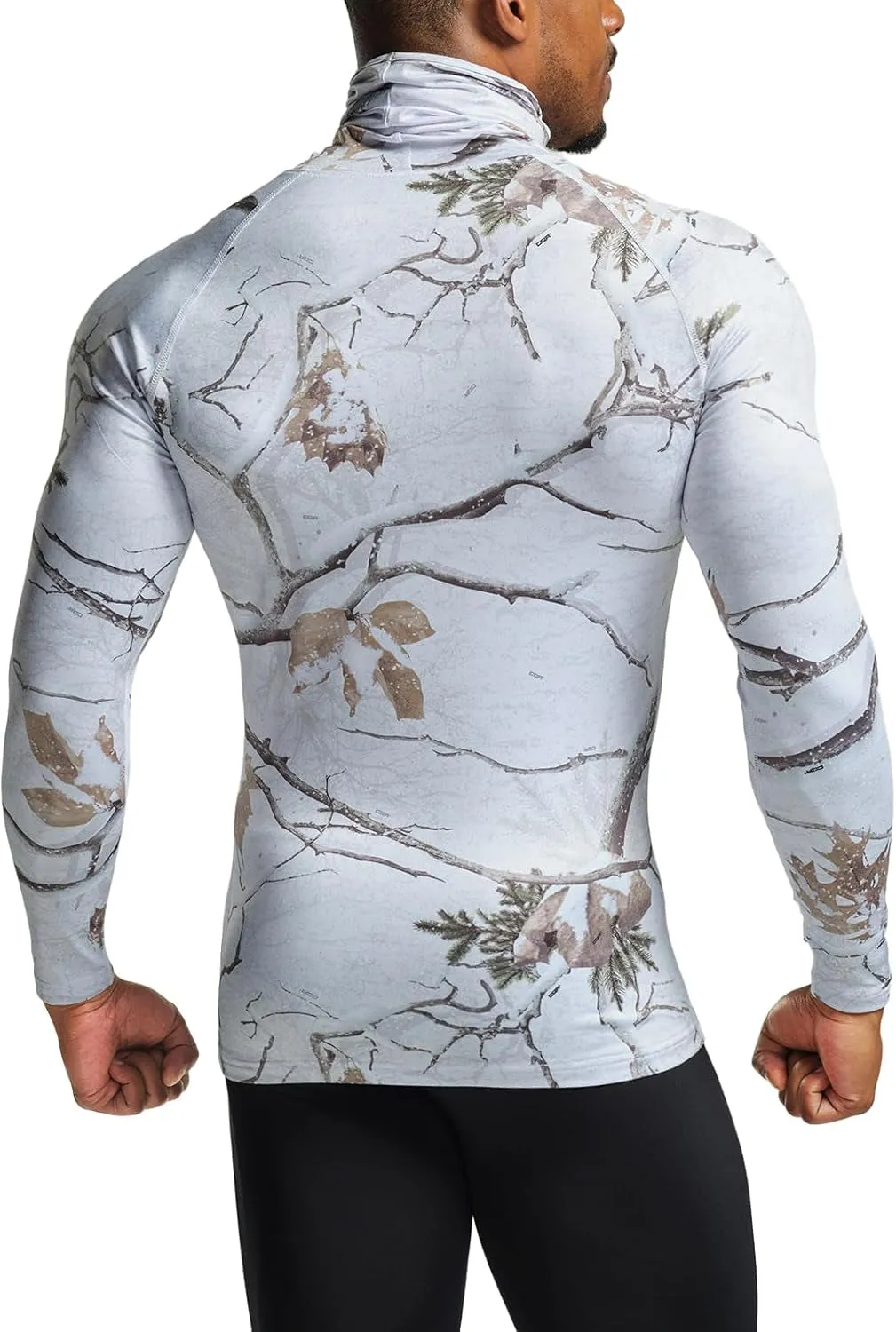 Men’s UPF 50  Mock Long Sleeve Compression Shirt