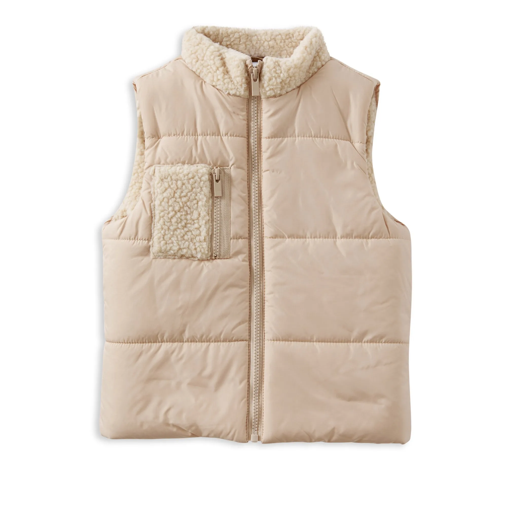 Milky Nougat Puffer Vest