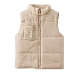 Milky Nougat Puffer Vest