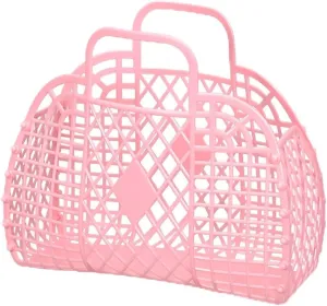 Mokcoliy]Breathable Shopping Tote Foldable Macaron Storage Basket with Reinforced Handles, Hygienic Bathroom/Kitchen Organizer, Saudi Family-Friendly Design (Easy Clean & Stackable)