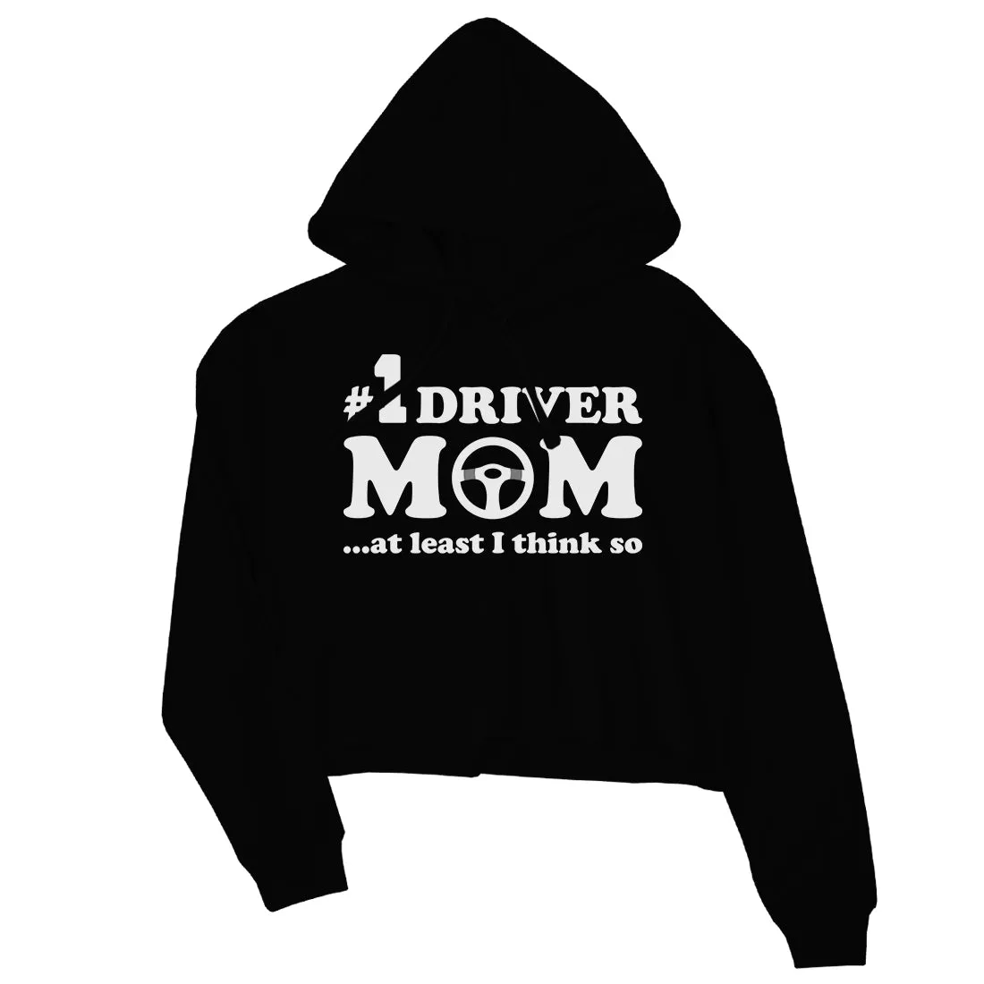 No1 Driver Mom Crop Hoodie Womens Funny Saying Hoodie Mother's Day
