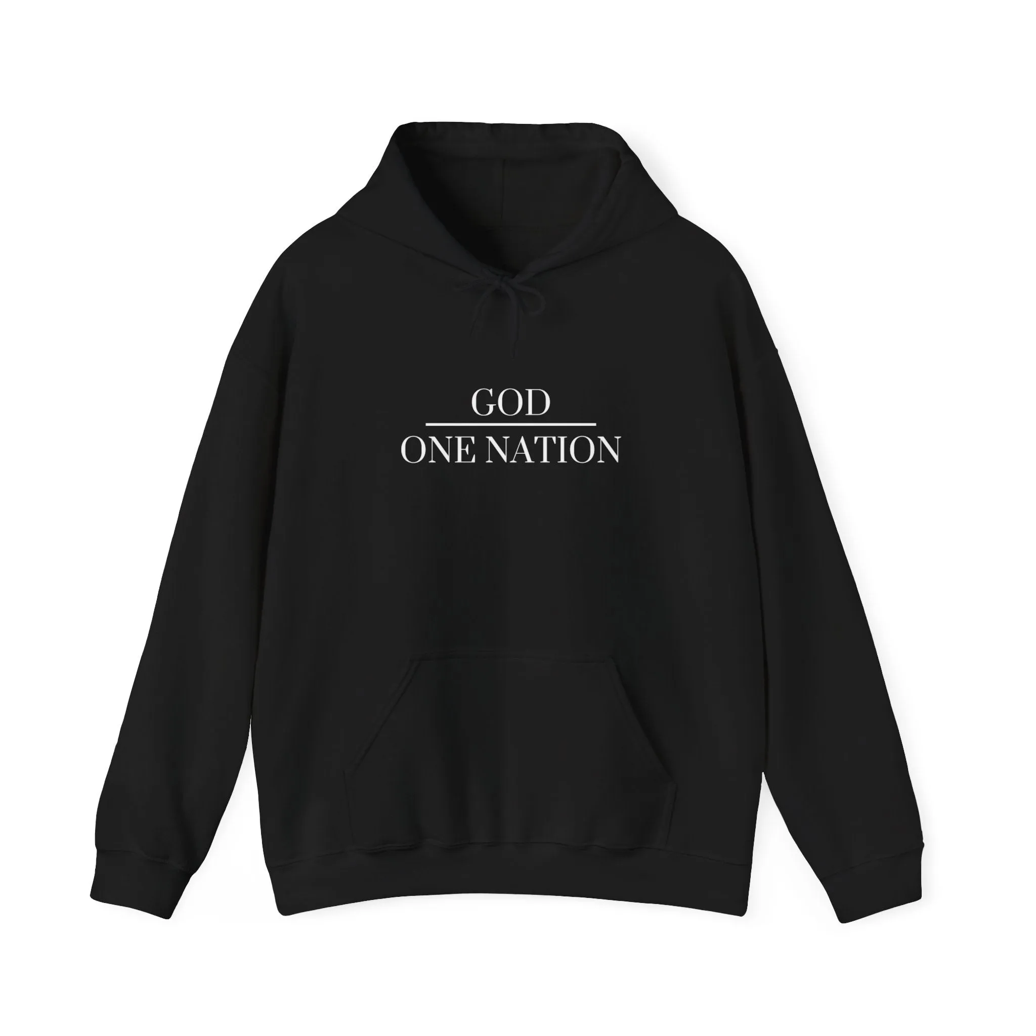 One Nation Under God Hoodie - 2 sided print (Gildan)