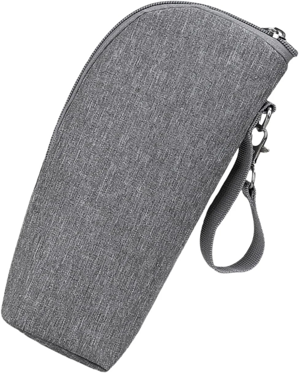 Portable Insulated Bottle Bag Leak Milk Storage Pouch for Outdoor Use Easy Clean Nursing Bottle Tote with Handle Stylish Design for Moms the Go