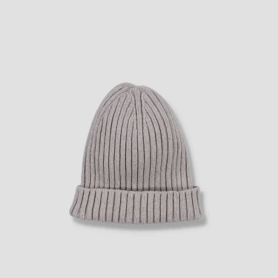Recycled Cashmere Beanie (Oat)