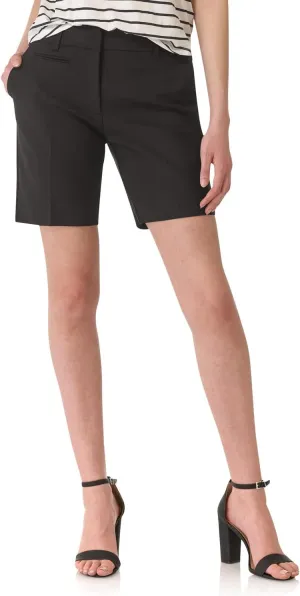 Rekucci Boardwalk Womens Shorts, Cotton Blend Bermuda Shorts for Women, 8 Inch Inseam Walking Shorts with Pockets