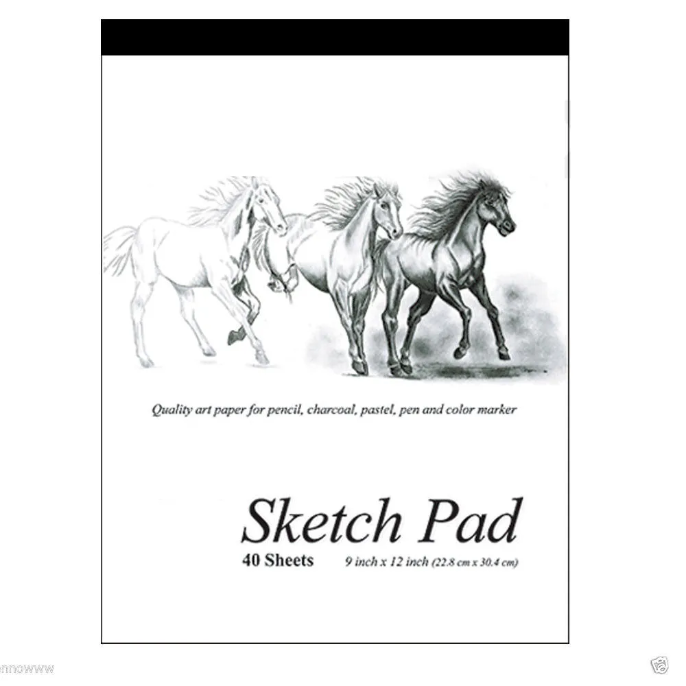 Sketchbook 9 x 12 Inches 40 Sheets Premium Quality Sketch Book Drawing Paper Pad