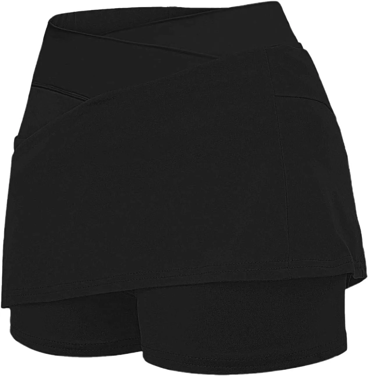 Skorts for Women Dressy Casual Gradient Tennis Skirt with Shorts Underneath Womens Athletic Skorts with Pockets Tummy Control