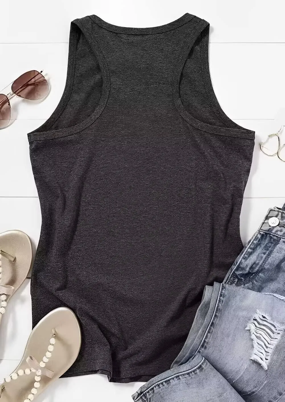 Some of Y'all Don't Know What Happened to Earl and It Shows Tank Tops Women Retro Steer Skull Sleeveless Summer Tops