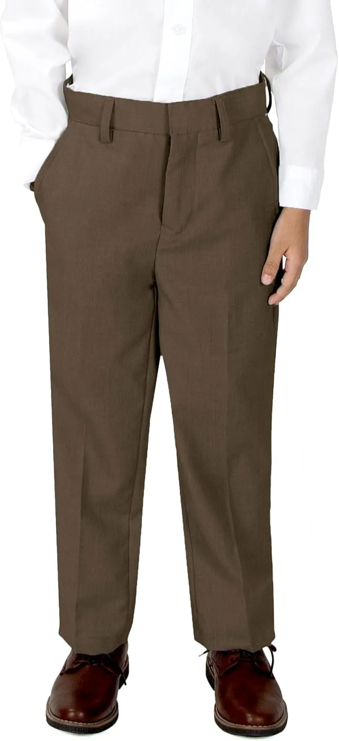 Spring Notion Boys' Flat Front Dress Pants