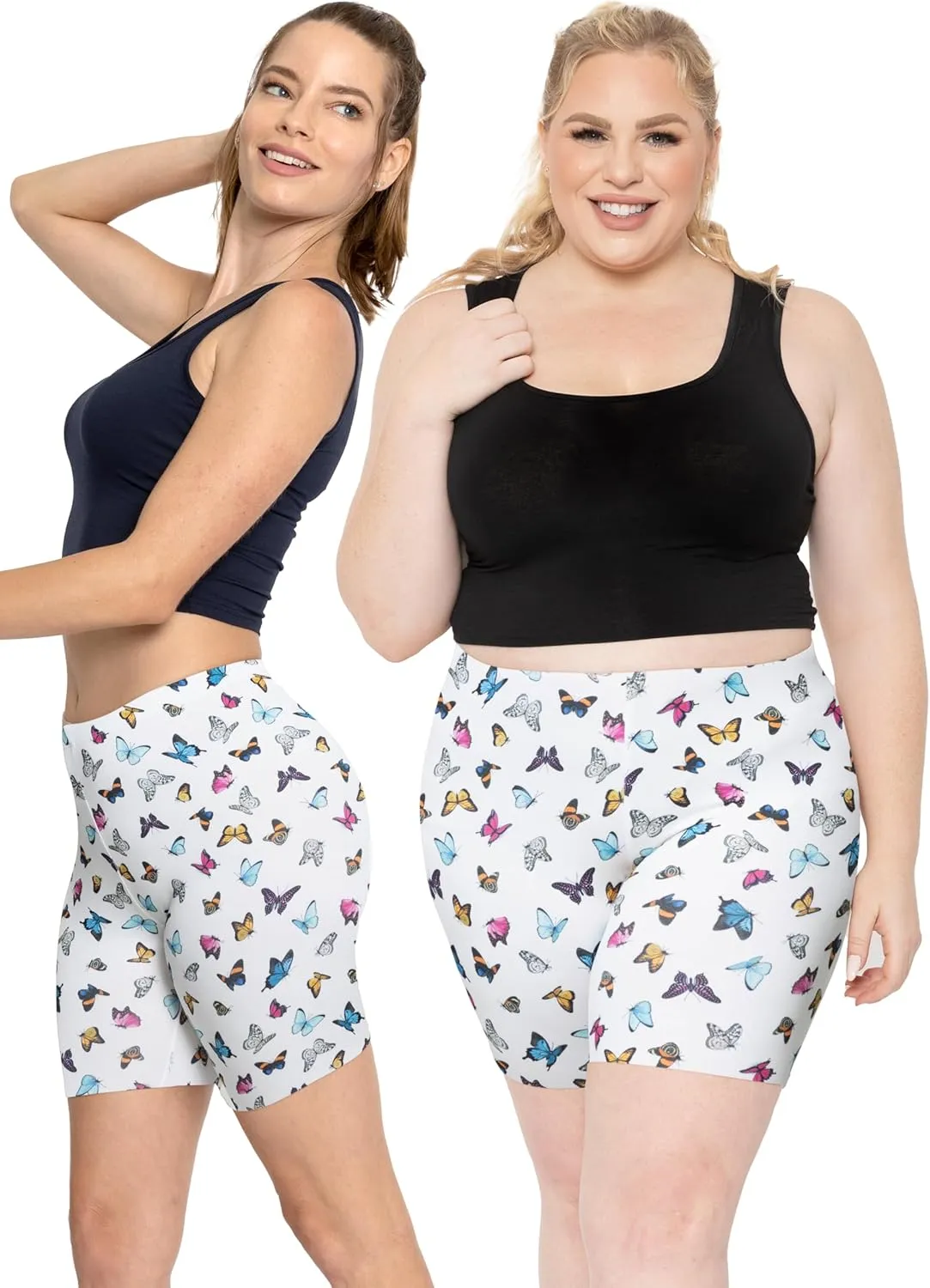 STRETCH IS COMFORT Biker Shorts for Women | Women's Athletic Workout Shorts | Cotton | Small - 5X