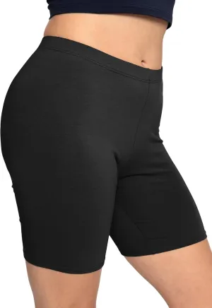 STRETCH IS COMFORT Biker Shorts for Women | Women's Athletic Workout Shorts | Cotton | Small - 5X
