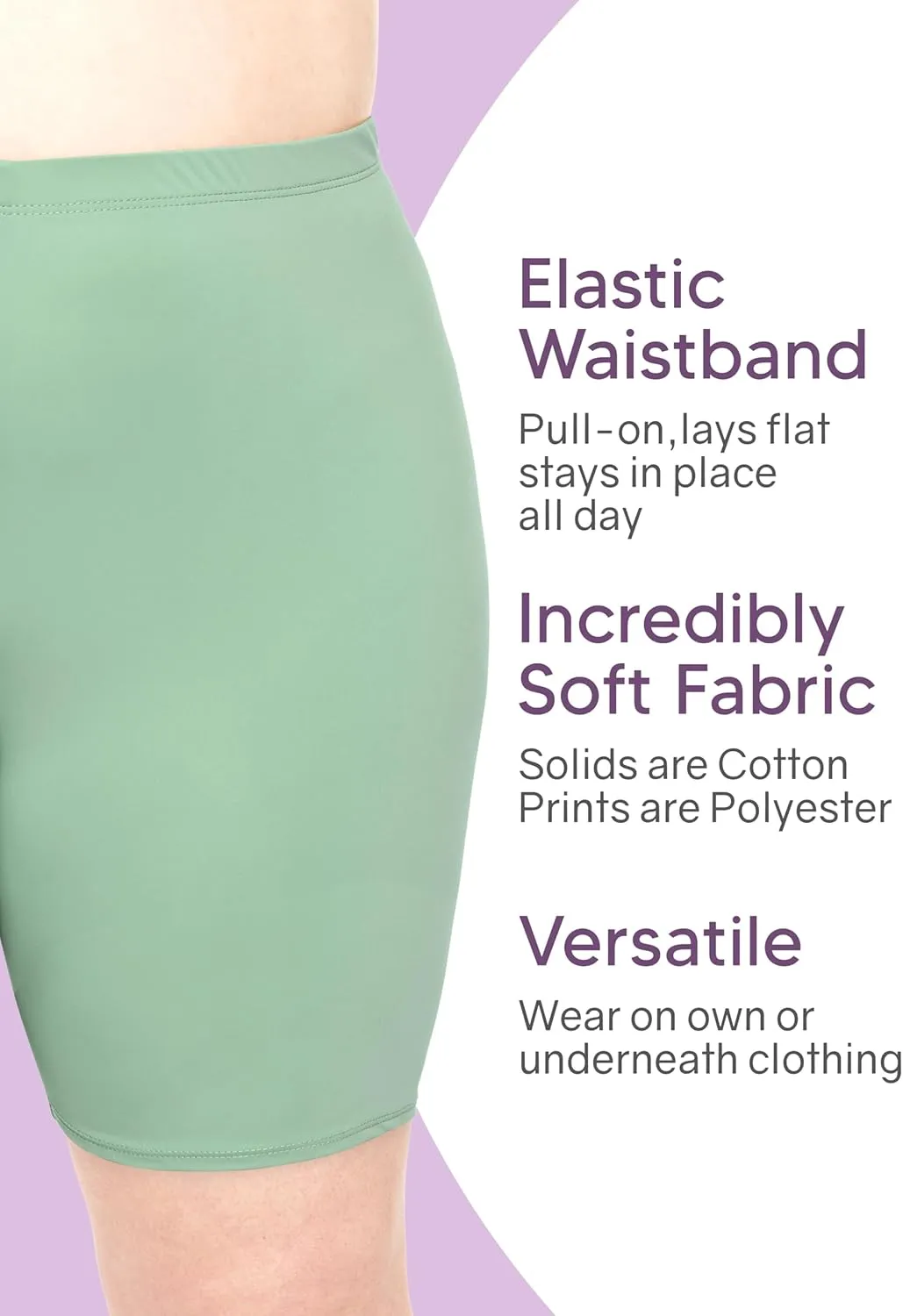 STRETCH IS COMFORT Biker Shorts for Women | Women's Athletic Workout Shorts | Cotton | Small - 5X