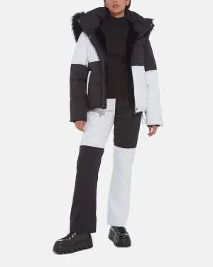 Suki Colorblocked Blanc & Noir