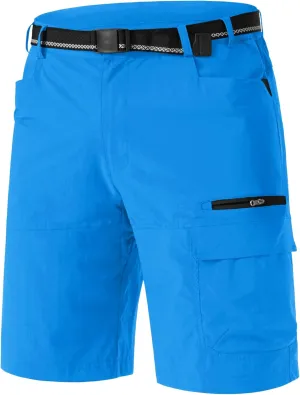 TACVASEN Men's Summer Outdoor Shorts Quick Dry Cargo Casual Work Hiking Shorts (NO Belt)