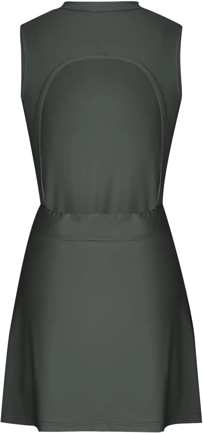 Tennis Dress with Shorts, Active Rompers Dress Golf Dresses, Skort Dress, Workout Dress, Athletic Athleisure Sets