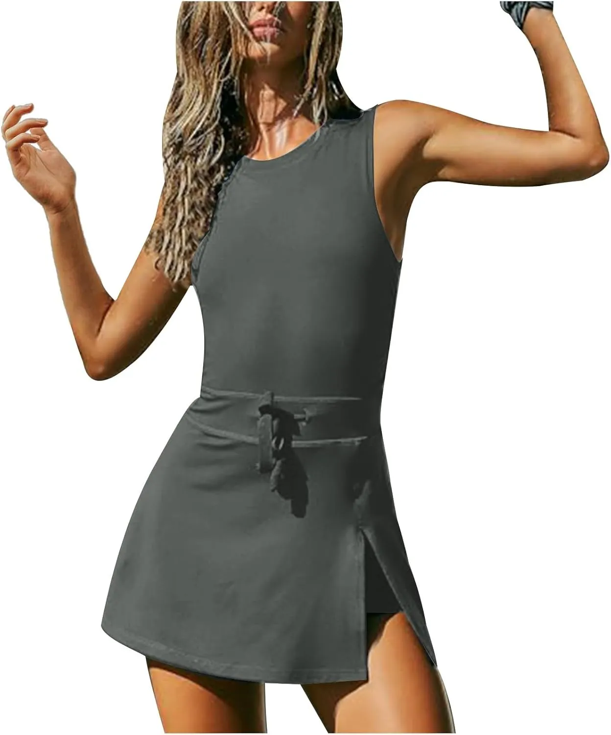 Tennis Dress with Shorts, Active Rompers Dress Golf Dresses, Skort Dress, Workout Dress, Athletic Athleisure Sets