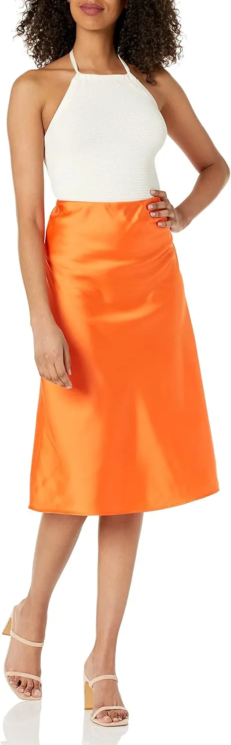 The Drop Women's Maya Silky Slip Skirt
