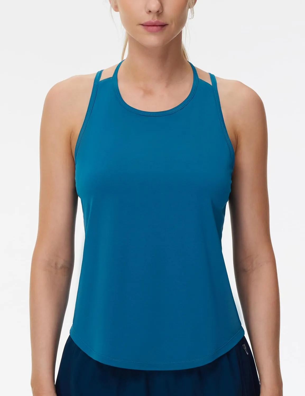 THE GYM PEOPLE Womens Racerback Workout Tank Tops Lightweight Stretchy Sleeveless Running Athletic Yoga Tee Shirts