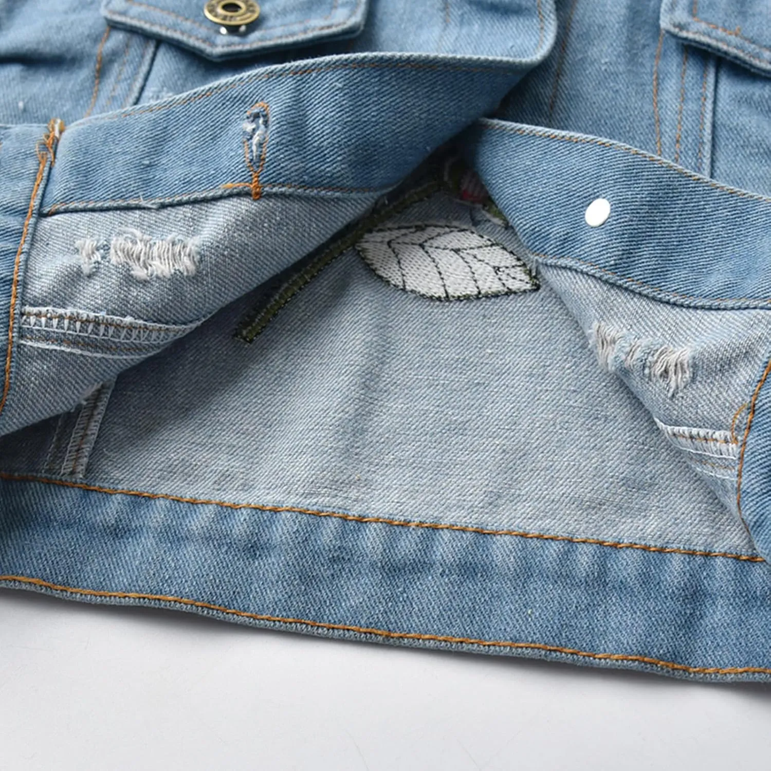 Toddler Baby Girls Jacket Bow Print Jean Jacket Lapel Button Down Denim Shirt Coat Outerwear Spring Clothes