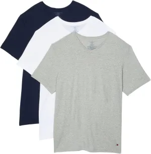 Tommy Hilfiger Men's Undershirts 3 Pack Cotton Classics V-Neck T-Shirts