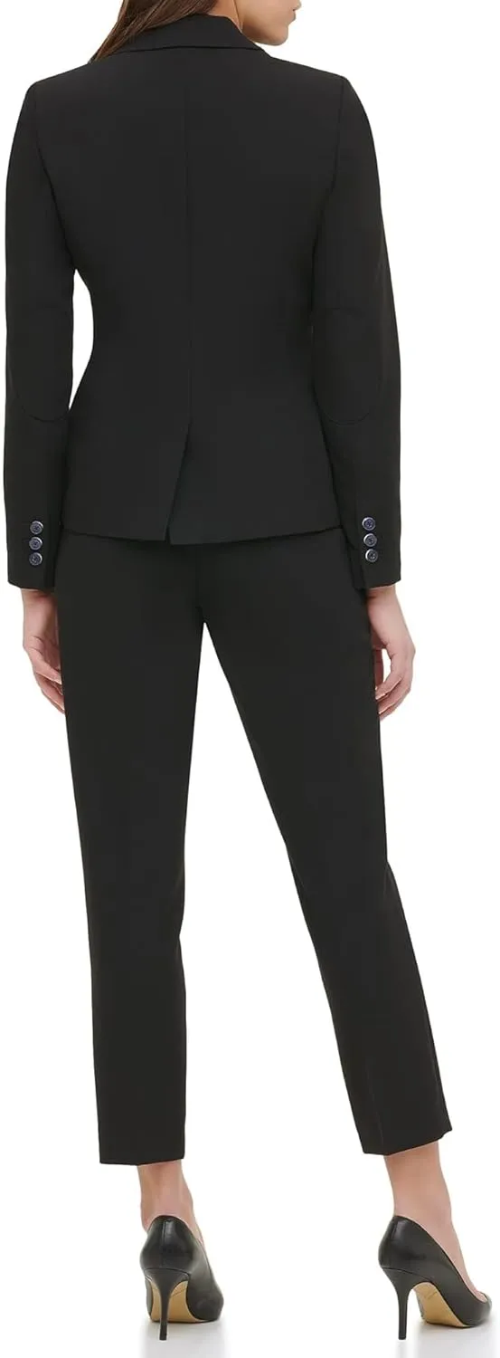 Tommy Hilfiger Women's Crinkle Plaid Print Blazer