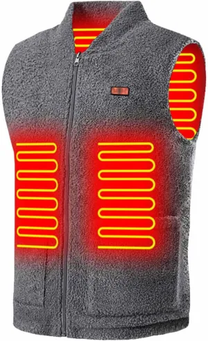 tuduoms Heated Vest for Women Men Warm Electric Heated Down Jacket Winter USB Rechargeable Heated Puffer Coat No Battery Pack