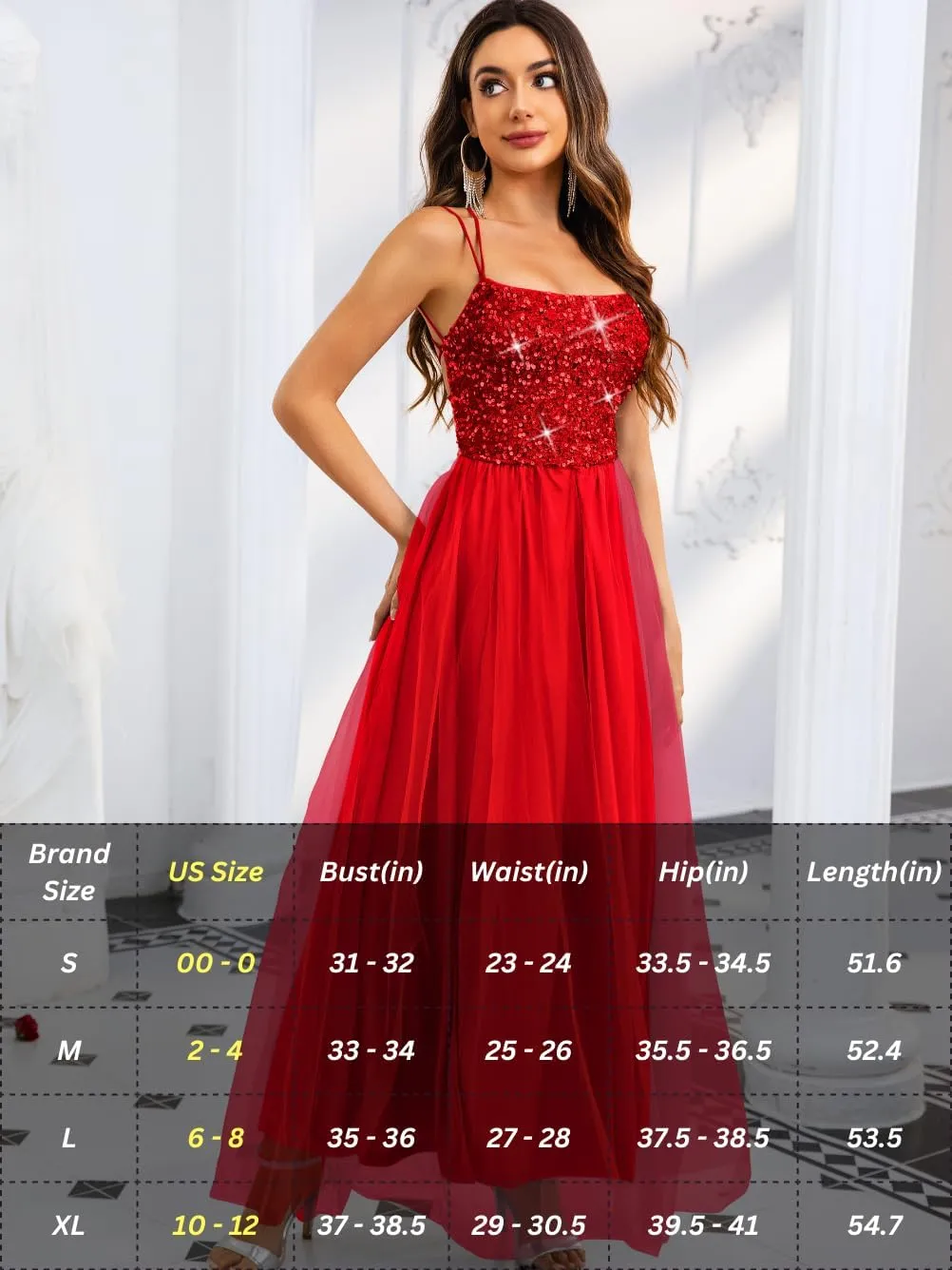 Tulle Prom Dress with Slit,Sequin Backless Long Flowy Dresses for Women,Sexy Sparkly Outfits Homecoming Wedding