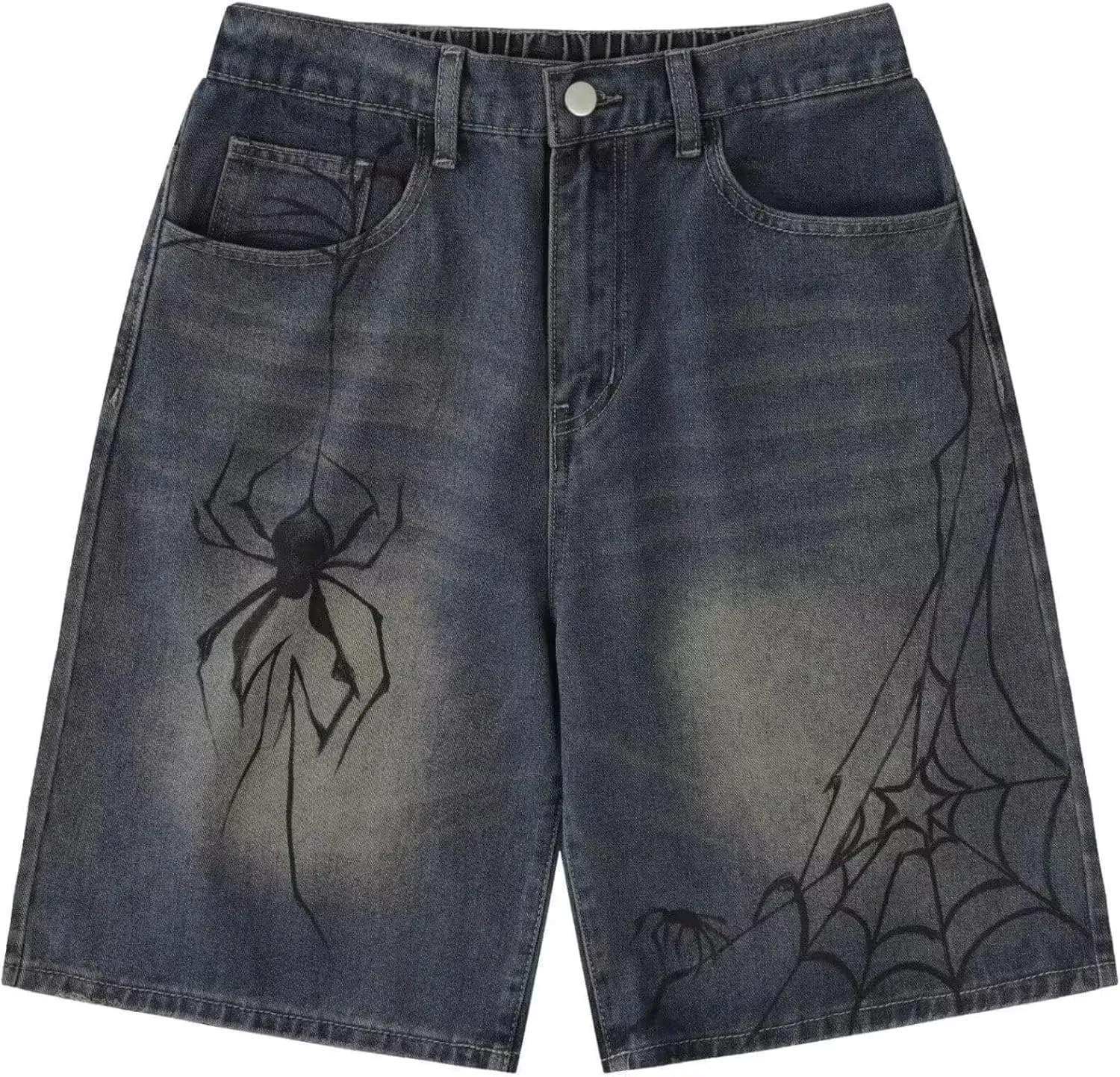 Unisex Denim Shorts Baggy Jorts Y2K Streetwear Fashion Jorts Casual Loose Grunge Harajuku Jeans Shorts