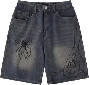 Unisex Denim Shorts Baggy Jorts Y2K Streetwear Fashion Jorts Casual Loose Grunge Harajuku Jeans Shorts